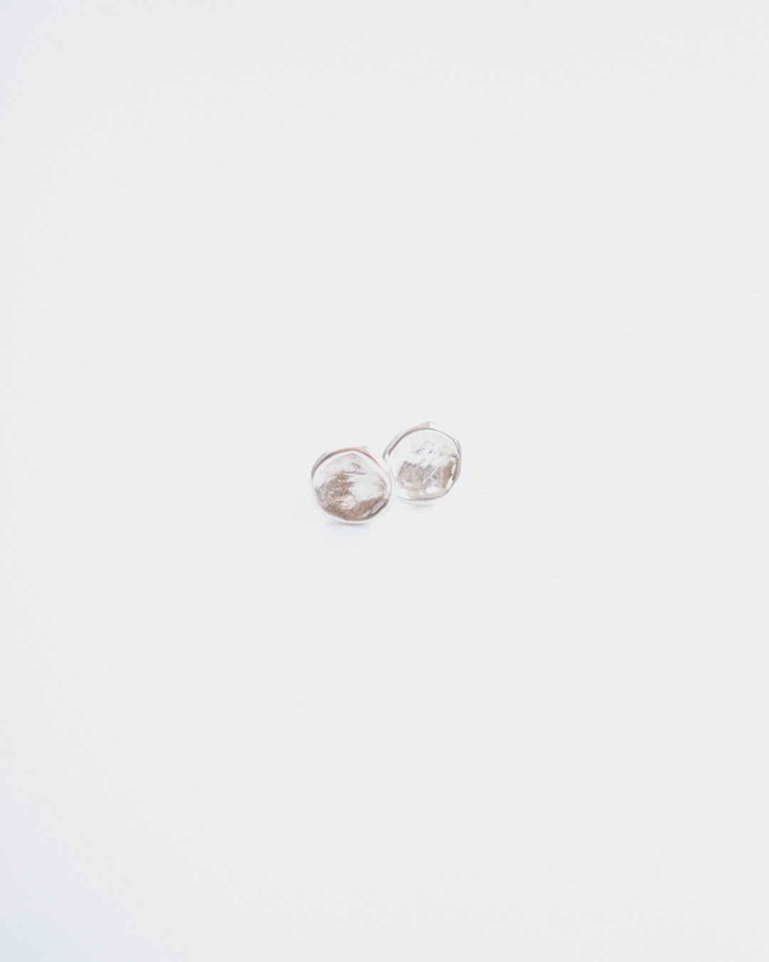 Organic Small Silver Studs